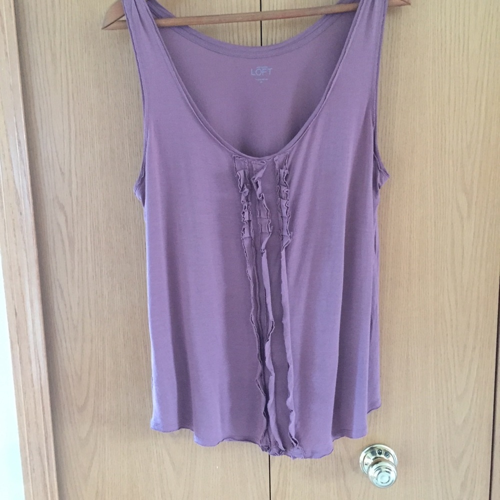 LOFT Ruffled Tank